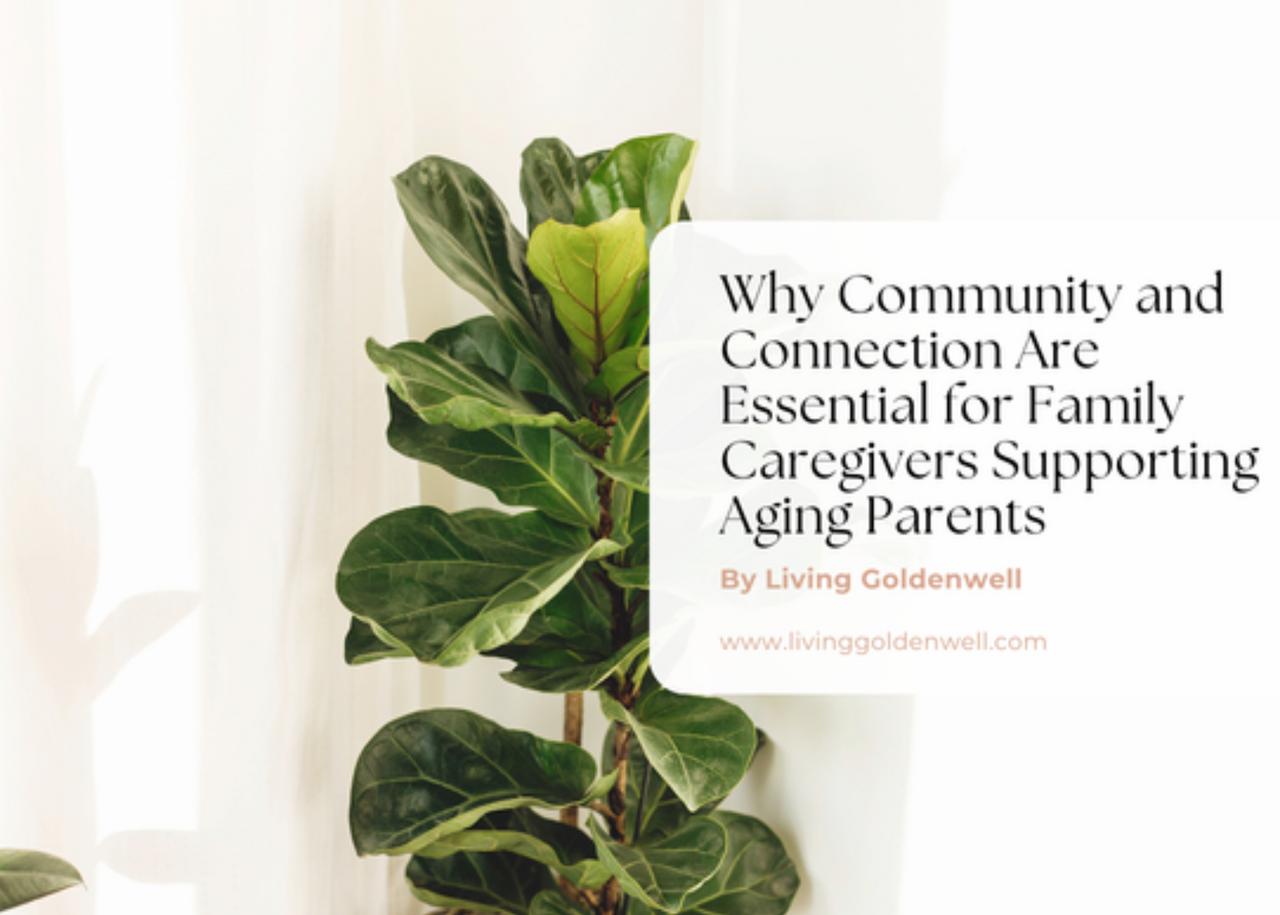 Why Community and Connection Are Essential for Family Caregivers Supporting Aging Parents